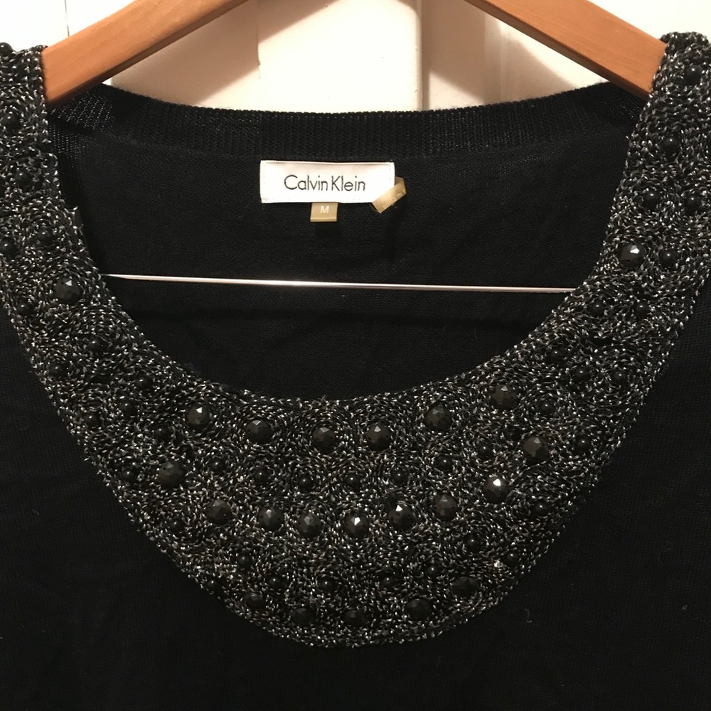 Glamorous Calvin Klein  wool-blend beaded sweater